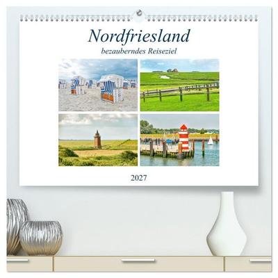 Nordfriesland - bezauberndes Reiseziel (hochwertiger Premium Wandkalender 2027 DIN A2 quer), Kunstdruck in Hochglanz