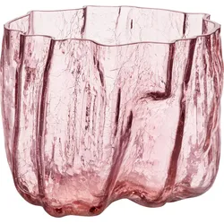Crackle Vase 17,5 cm rosa Kristall