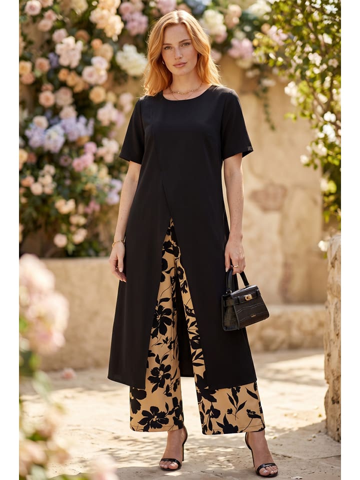 SOULSHAE 2tlg. Outfit in Schwarz - XXL/3XL