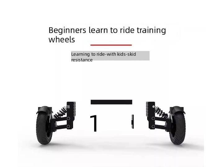 Roues d'apprentissage pour vélo électrique, système anti-basculement pour la sécurité des cyclistes débutants