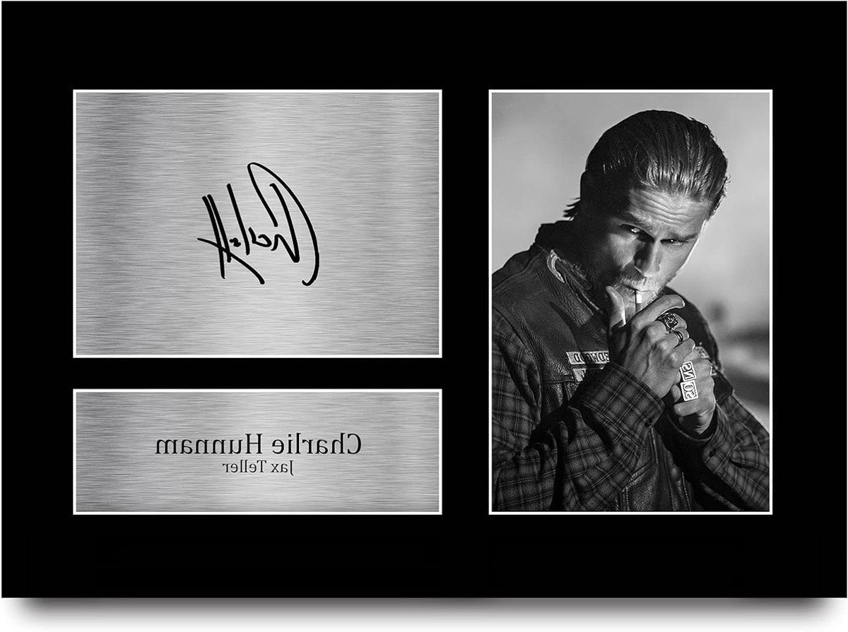Gesigneerde Foto TV Ster Fan Collectie - A4 Formaat - Zwart
