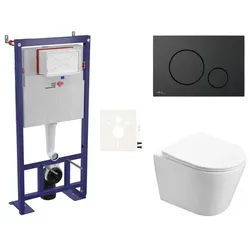 SAT Wand-WC Set für Vorwandmontage + SAT Infinitio WC SIKOSSIN68
