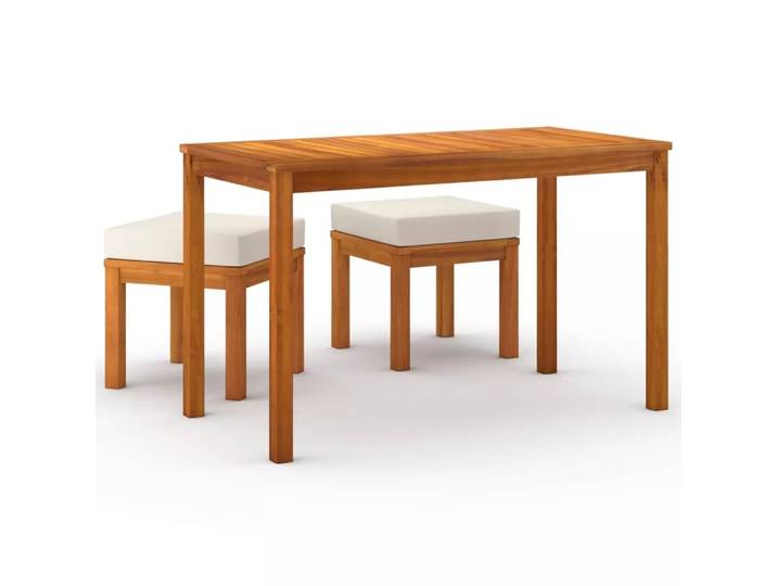 VidaXL - Garten-essgruppe akazienholz, One Size, Light Beige