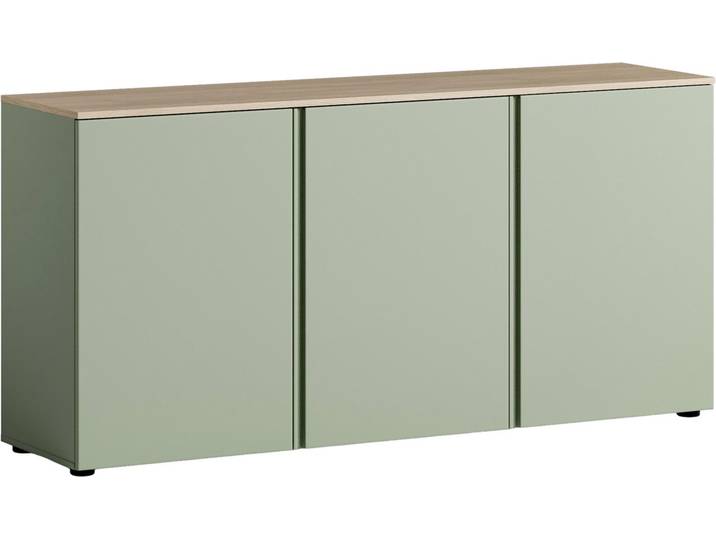 Voleo Sideboard MILTON, schilf, Holznachbildung