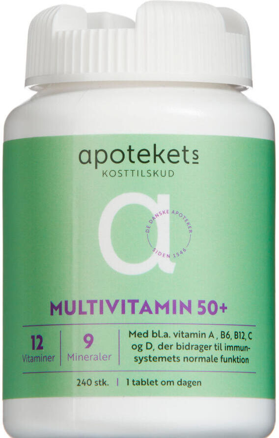 Apotekets Multivitamin 50+ Kosttilskud 240 stk