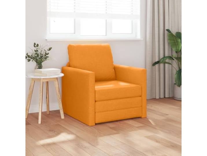 HEFZGDB Boden Sofa Bett 2-in-1 Dunkelgelb 74x77x81 cm Stoff Multifunktionales Schlafmöbel Abnehmbarer Bezug Platzsparendes Design für Wohnzimmer und Gästezimmer