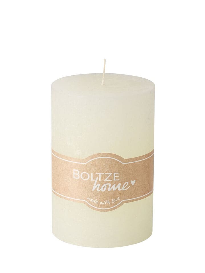 Boltze Stumpenkerze "Casual" in Creme - 344 g - onesize