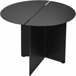 ORU Beistelltisch H40 Ø50 Edelstahl Schwarz