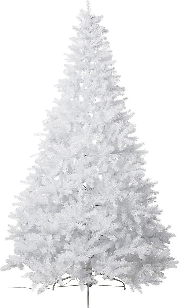 kaiserkraft Künstlicher Tannenbaum, weiß, inklusive Ständer, Gesamthöhe 2100 mm