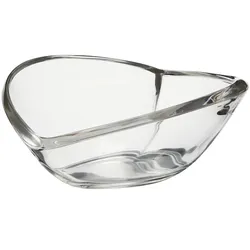 Deko Schale Herz   ¦ transparent/klar ¦ Glas ¦ Maße (cm): H: 6,5  Ø: 16.5