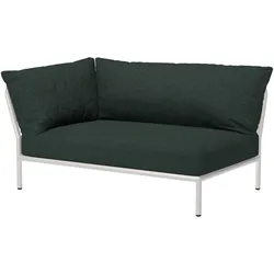 LEVEL2 Outdoor Sofa Lounge-Modul 2 Alpine Weiß Links
