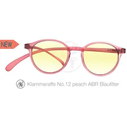 Lesebrille No.12 Klammeraffe Blaufilter peach