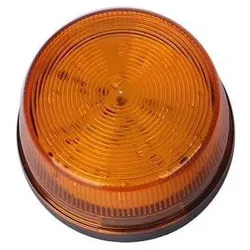 LED Signalleuchte, blinkend, ø70mm, 12V DC - Farbe: gelb