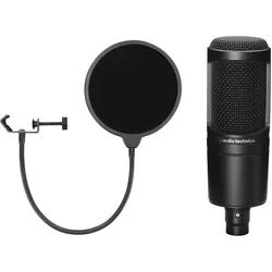 Audio-Technica AT2020 Kondensatormikrofon Set inkl. Popkiller