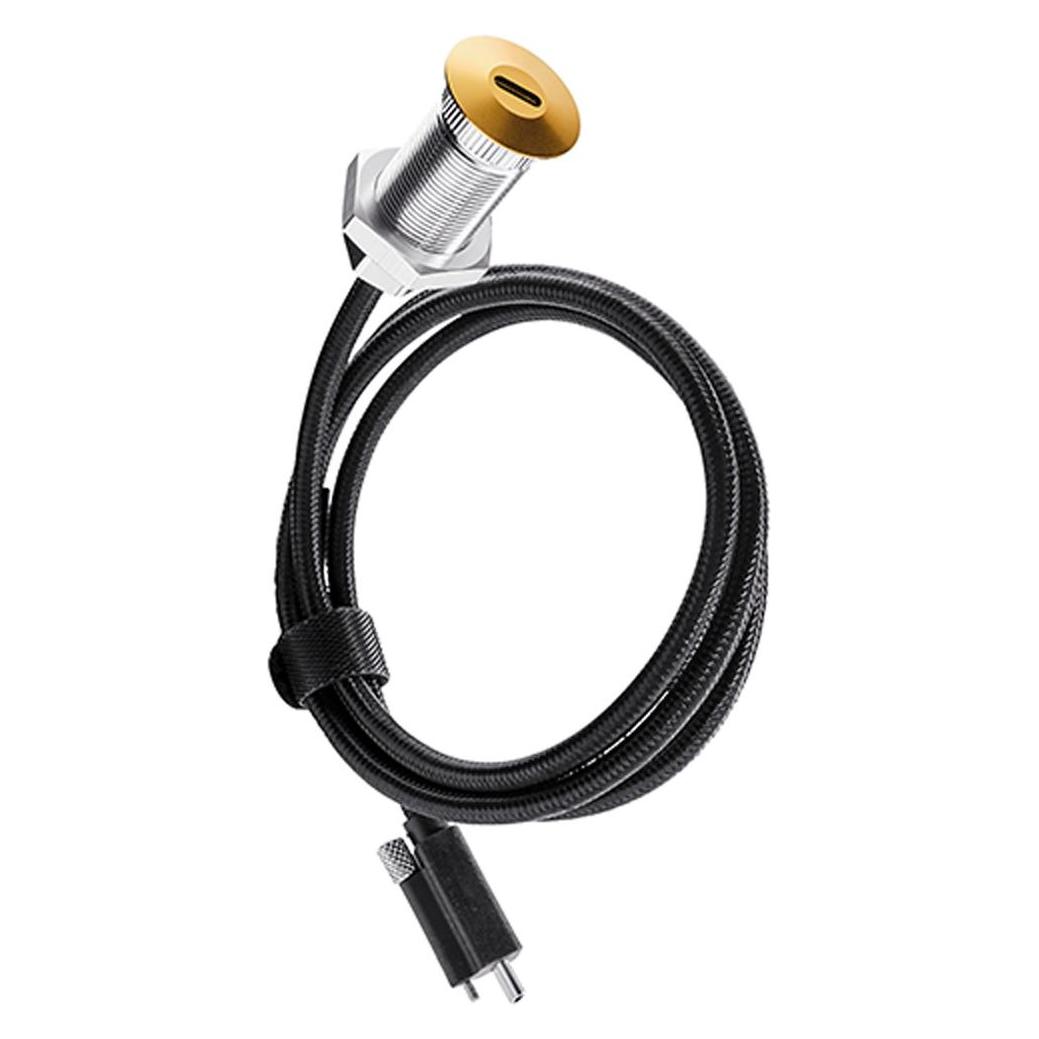 Bachmann Ochno Socket Alu 1,0m messing (1x, USB-C, 1 m) (920.0014)