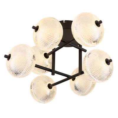 GLOBO LIGHTING LED Deckenleuchte "AIDA", schwarz, 1 Stk., Leuchten, Deckenlampe/schwarz/Farben fixierbar/CCT 3000/6500/4500K, LED Deckenleuchte