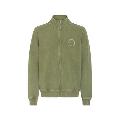 Sweatjacke BLEND "Sweatjacke BHFactor", Herren, Gr. S, grün (winter moss), Obermaterial: 100% Baumwolle CO., Sweatjacken Sweatjacke