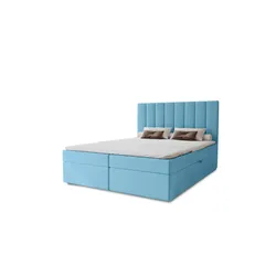 Boxbett mit Stauraum  Nelia ¦ blau ¦ Maße (cm): B: 142 H: 124