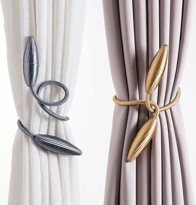 Uplift Treasures Plush Alloy Curtain Tieback Rope black Coffee