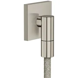 Hansgrohe Wandanschluss Axor Wall outlet Fine eckig G1/2" edelstahl optik, 36738800 36738800