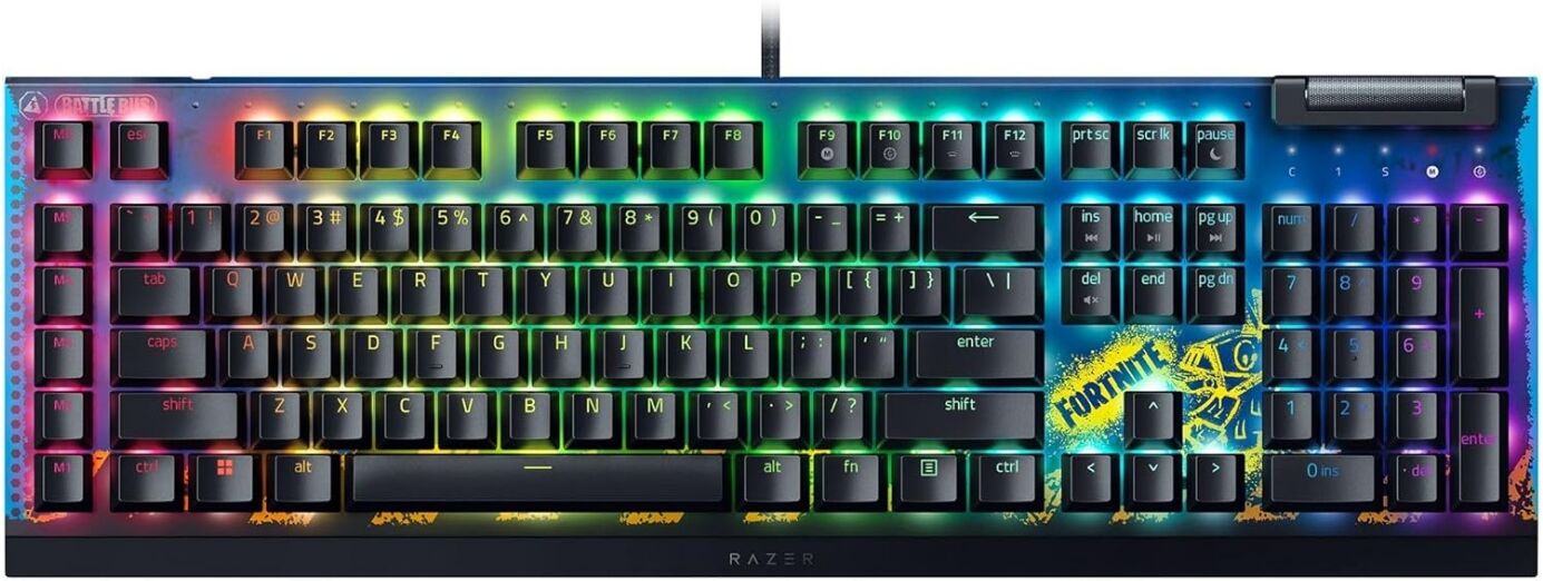 Razer Blackwidow V4 X Fortnite Tangentbord Chroma Rgb [Razer Yellow]