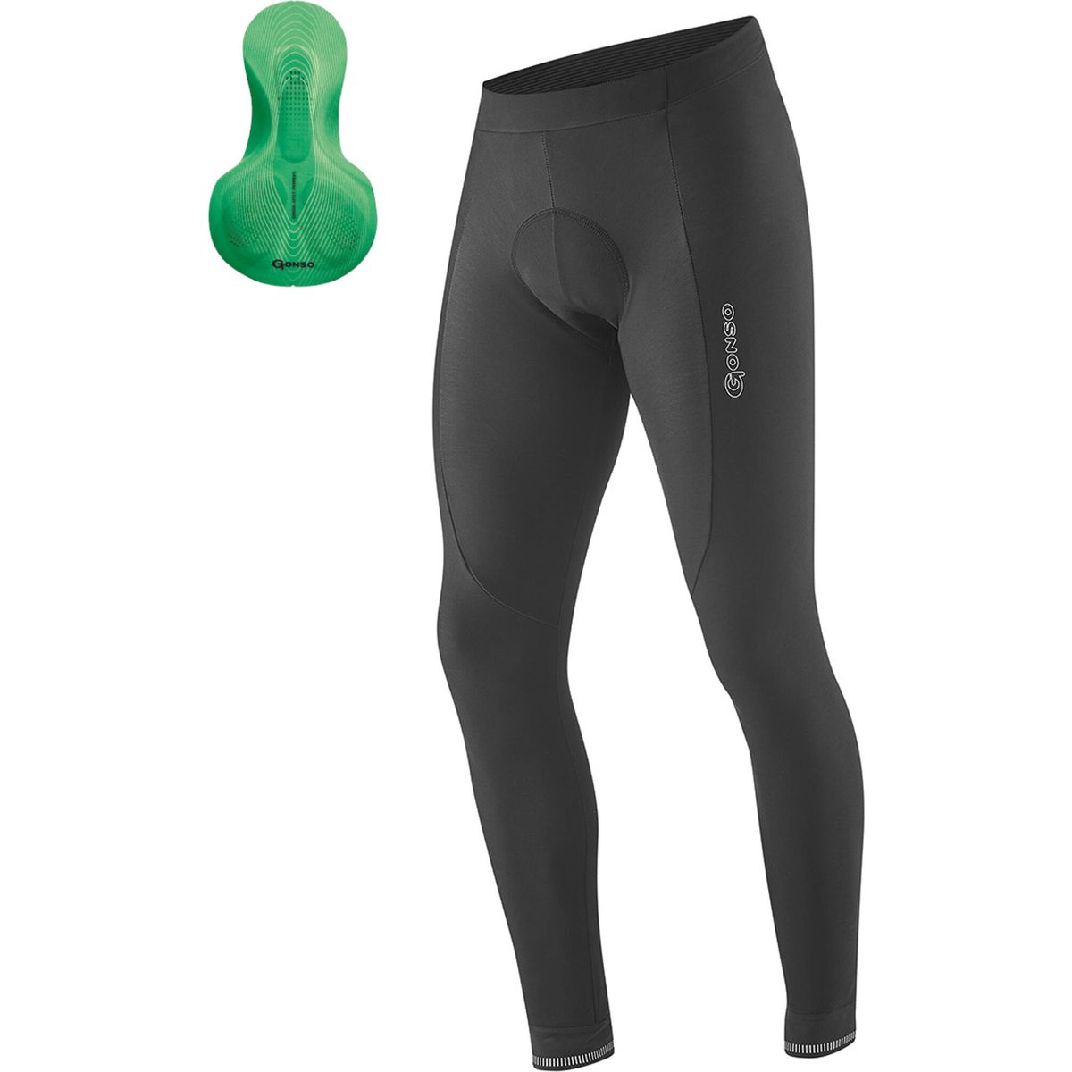 Gonso Sitivo Tight M black / bright green (M19018) 5XL 3000402_M19018_5XL
