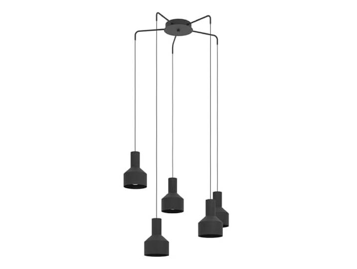 EGLO Pendelleuchte Casibare,5 flammige Hängelampe industrial, monochrom
