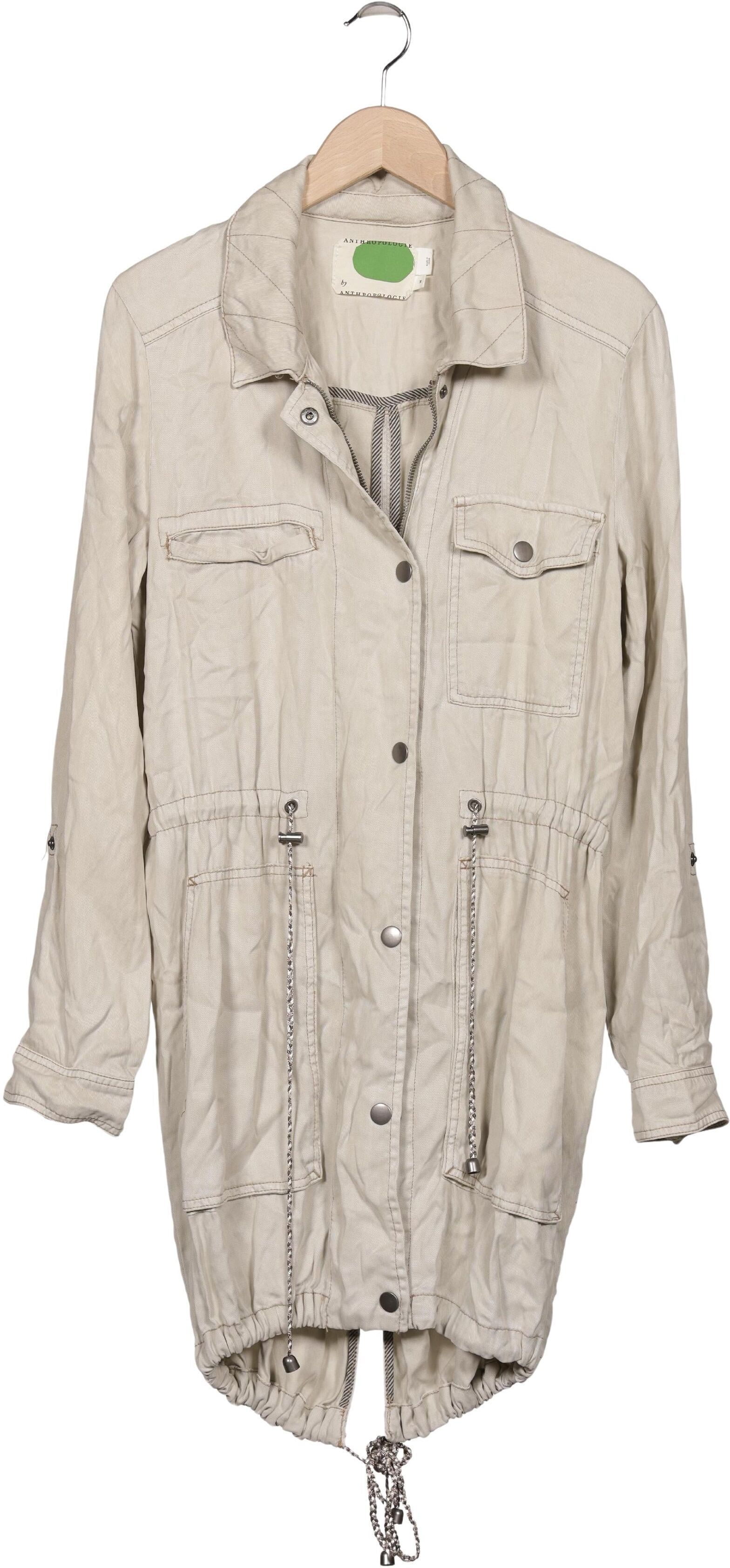 Anthropologie Damen Mantel, Beige, Gr. M, Lyocell / Baumwolle - Second Hand