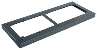 Schäfer Shop Genius Stahlsockel TETRIS WOOD, für Regale/Schränke B 800 mm, anthrazit