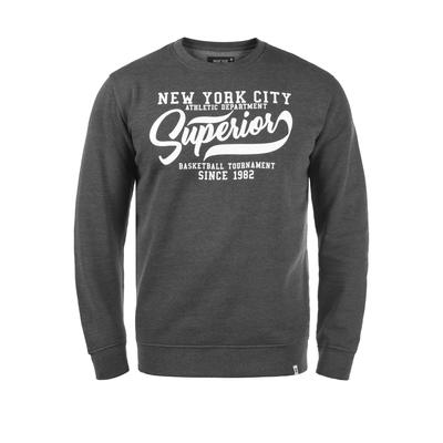 Longpullover INDICODE "Sweatshirt IDGalilero", Herren, Gr. M, grau (grau mix), Obermaterial: 80% Baumwolle CO. 20% Polyester PES., Sweatshirts Longpullover