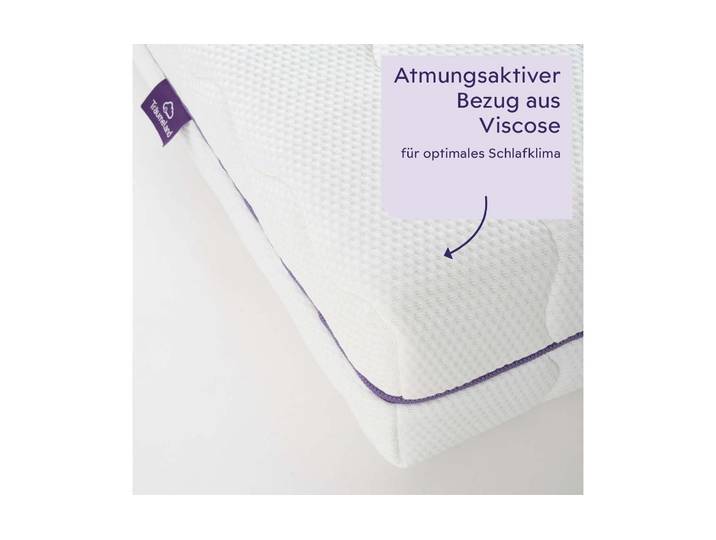 Kaltschaummatratze TRÄUMELAND Graz, Naturfaser , weiss (weiß), B:80cm H:20cm L:200cm, Bezug: 100% Viskose, Matratzen, Kaltschaummatratze, Kaltschaummatratze mit 7-Zonen-Komfortschnitt