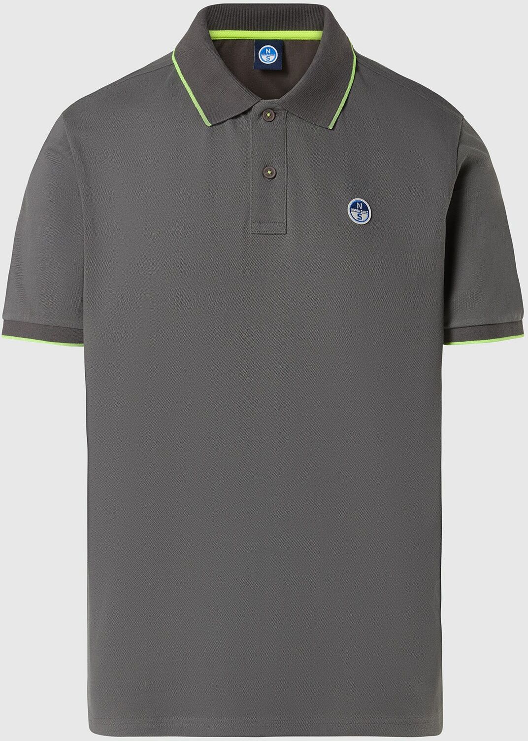 North Sails Poloshirt mit kontrastfarbenen Einfassungen Thunderstorm S