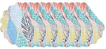 C&F Home Surfside Sound Round Quilted Placemat Set 6