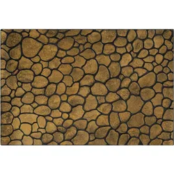 WECONhome Fußmatte Desert Pebble gold braun 40x60 cm