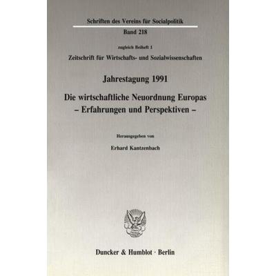 Die wirtschaftliche Neuordnung Europas., Taschenbuch von , Duncker & Humblot, 978-3-428-07468-6