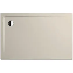 Kaldewei SUPERPLAN Duschfläche, 800x1200mm, warm grey 10, Invisible Grip, bodengleich, Eckablauf, 2-seitig begehbar