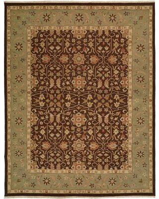 KALATY Sierra Ivory/Rust Wool Soumak Area Rug