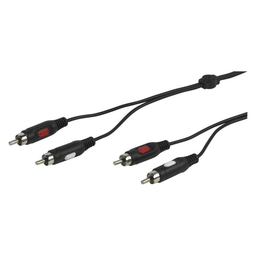 Vivanco Cinch Kabel, 2,5m (2.50 m, Cinch Kabel) (VVA2RCA25MMK)