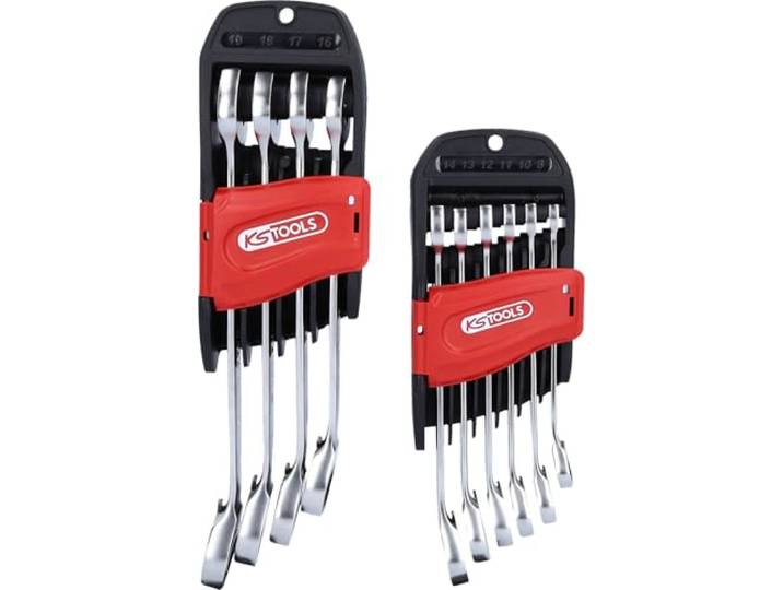 KS Tools 503.5950 Jeu de 10 clés mixtes à cliquet DUO - Gamme GEARplus Jeu de 10 clés mixtes à cliquet DUO GEAR®\, Chrome Vanadium