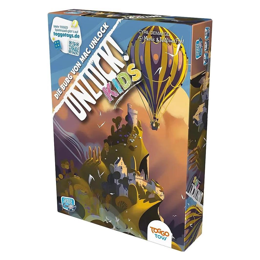 Asmodée SCOD0081 - Unlock! Kids Die Burg von Mac Unlock (Einzelszenario), Kartenspiel, ab 6 Jahren (DE) (Deutsch, 1 - 4 Spieler) (SCOD0081)