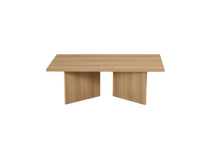 Table basse rectangle 125x65x42 cm effet chêne - arilo