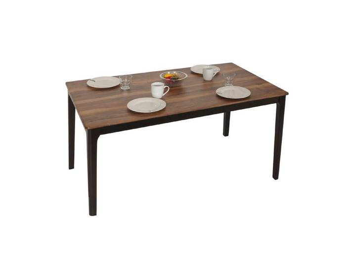 MCW Esstisch MCW-M55-HO, Kunststoff-Schoner zum Schutz des Bodens, Gestell aus Massiv-Holz