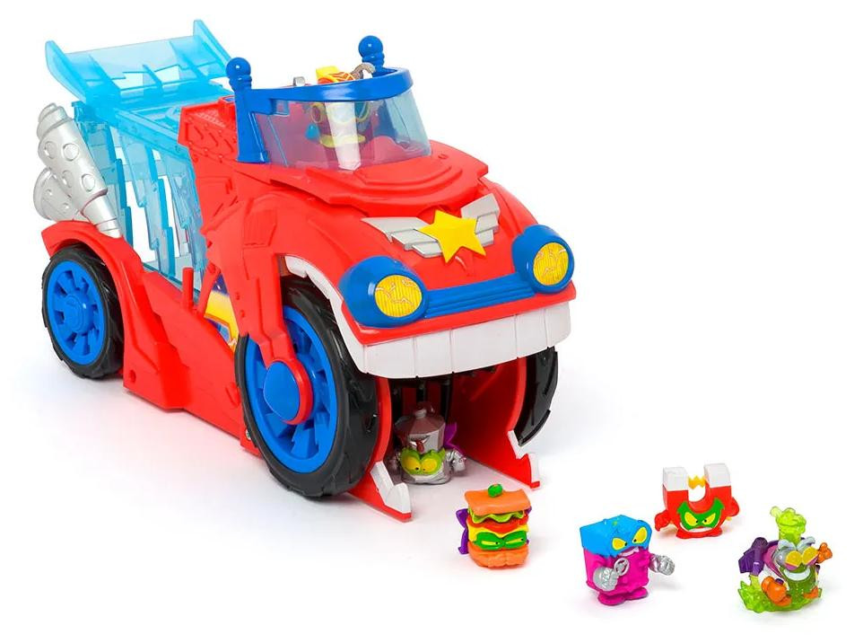 Magic Box Superthings Kazoom Power Bite Attack Figuur, rood