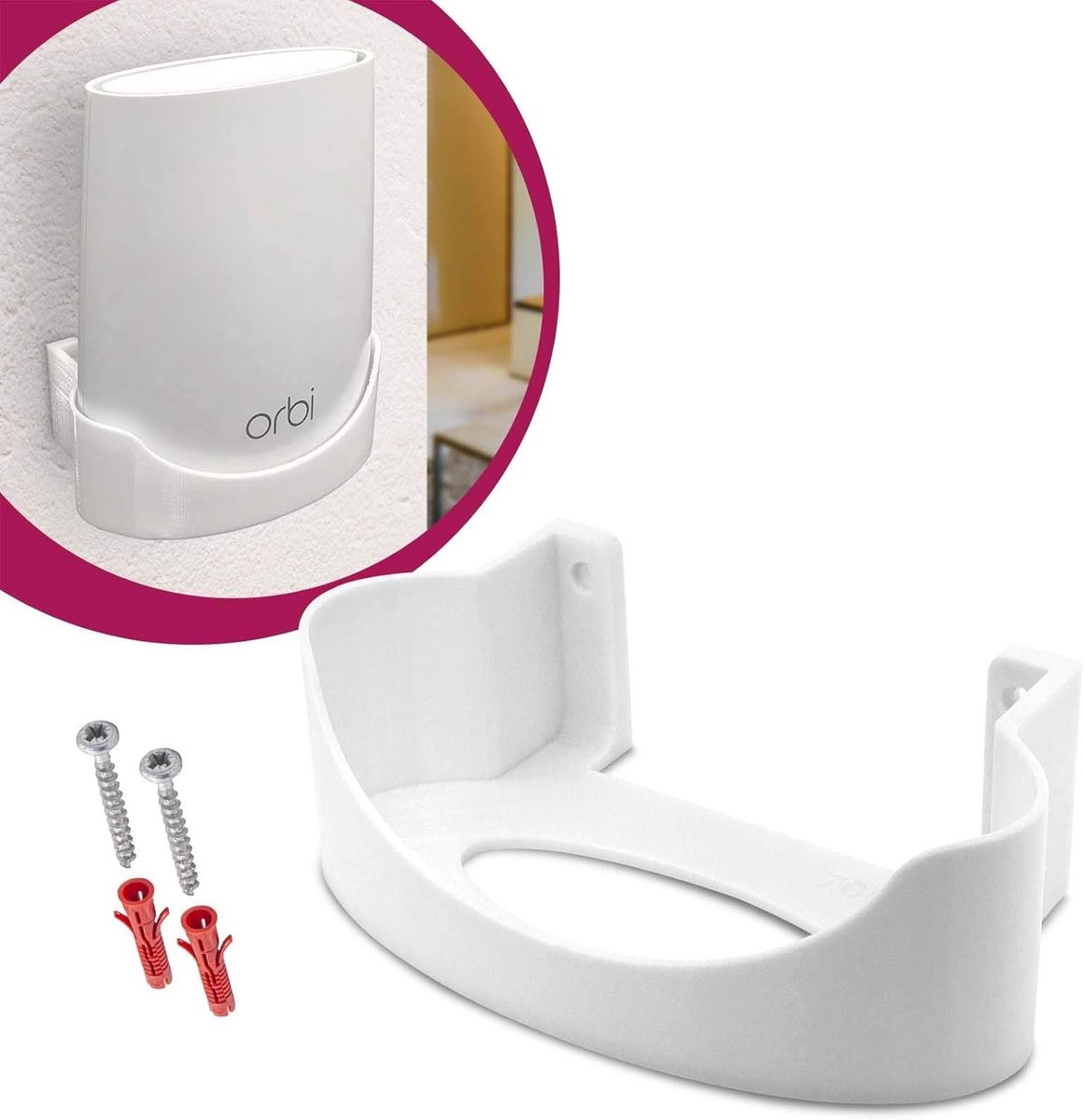 Wandhouder voor Netgear Orbi RBK20 en RBS20 - Muurbeugel voor router
