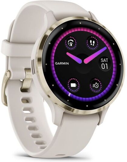 Garmin Venu 3S Smartwatch 41mm - Soft Gold & Ivory