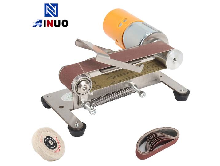 Mini ponceuse à bande électrique, 110V/220V, polisseuse, rectifieuse, multifonction, affû70.de bords, outil électrique