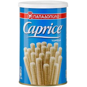 Papadopoulos Waffeln Caprice Vanilla Waffelröllchen, mit Vanille-Cremefüllung, 250 g