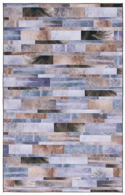 SAFAVIEH Faux Hide Machine Washable Slip Resistant Gesualda Rustic Abstract Rug
