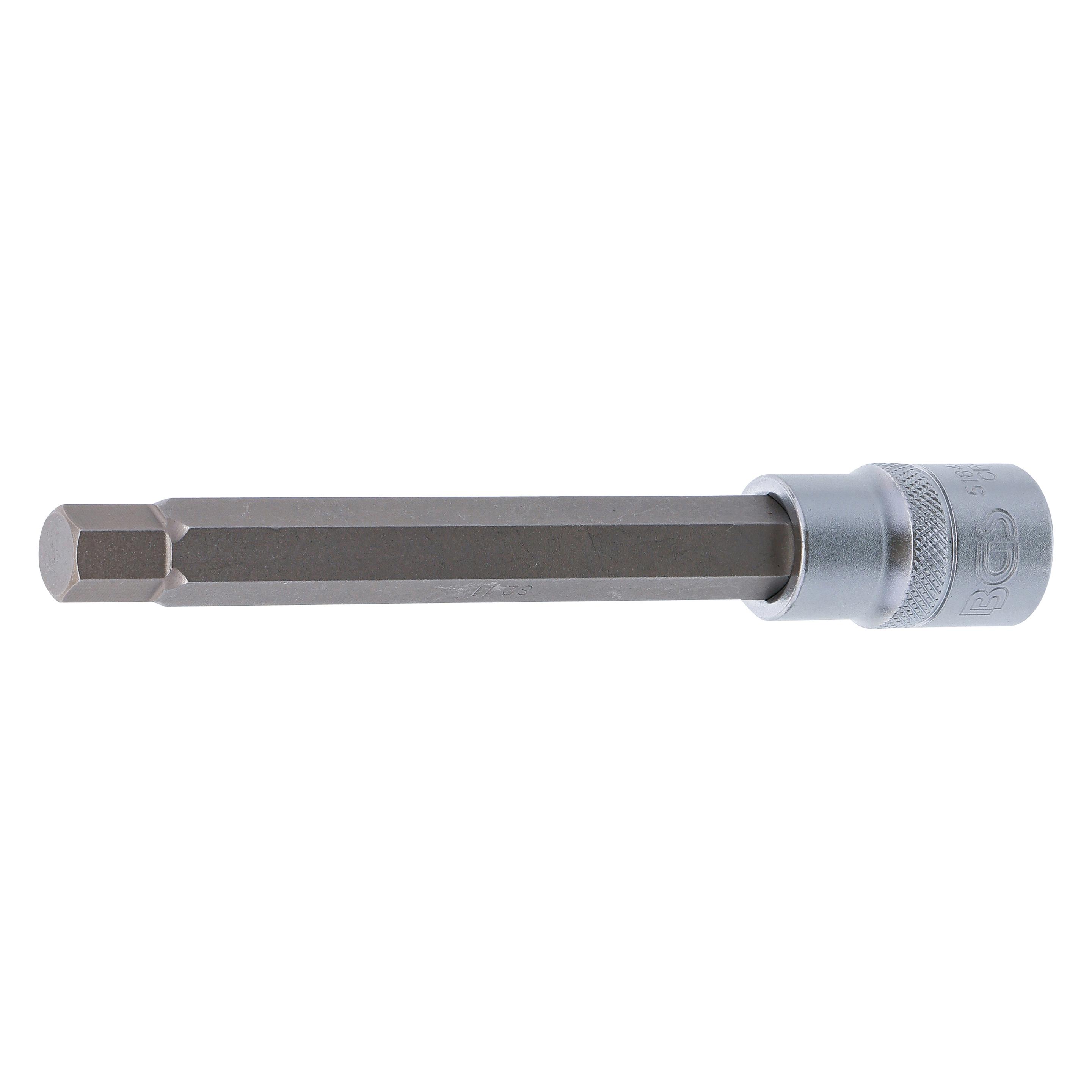 BGS Bit-Einsatz | Länge 140 mm | Antrieb Innenvierkant 12,5 mm (1/2") | Innensechskant 11 mm (5184-H11)