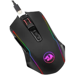 Redragon M910-KS Ranger Lite RGB (Kabelgebunden, Kabellos), Maus, Schwarz